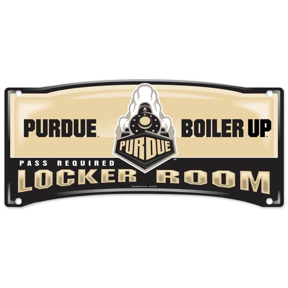 Purdue Boilermakers Sign 8x19 Plastic Locker Room Style - ToylandEU