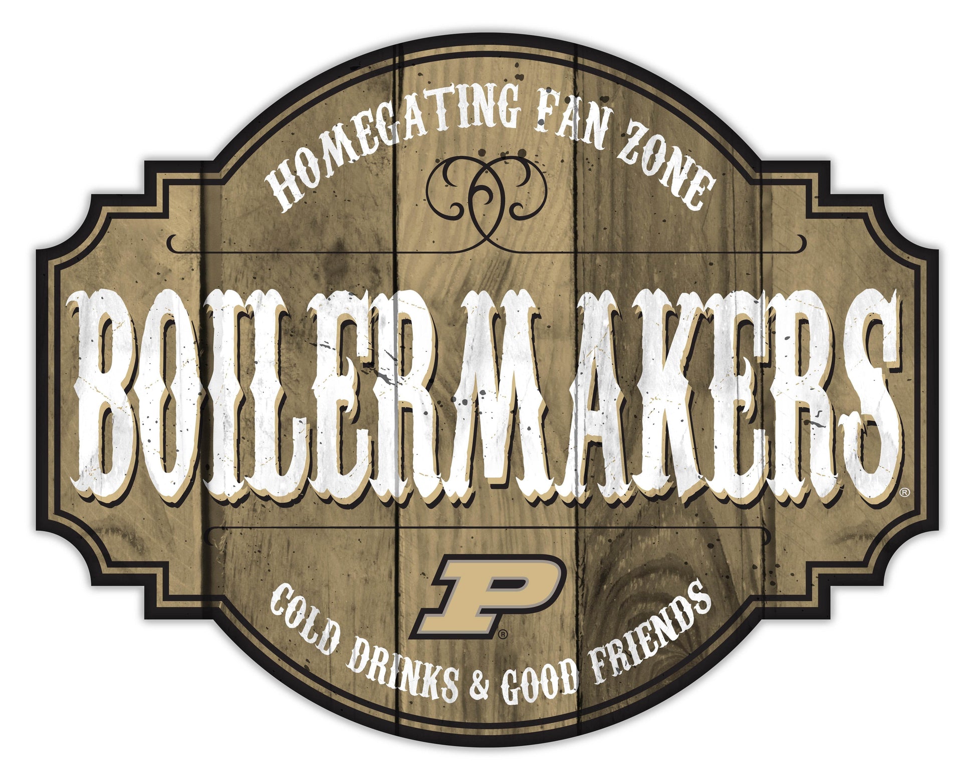 Purdue Boilermakers Wood Sign 12 Inch Homegating Tavern - ToylandEU
