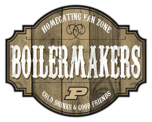 Purdue Boilermakers Wood Sign 12 Inch Homegating Tavern - ToylandEU
