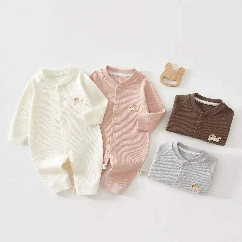 Pure Cotton Baby Jumpsuit Unisex Romper 0 To 18 Months - ToylandEU