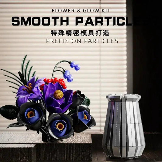  Purple Flower Building Blocks MOC Set For Kids -  ToylandEU™