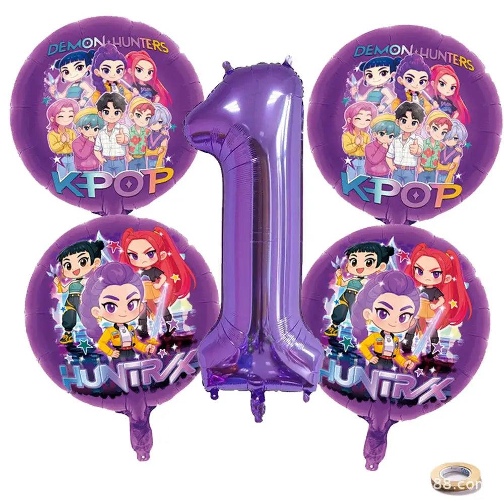  Purple Laser KPOP Mylar Balloons Party Decor Delight -  ToylandEU™