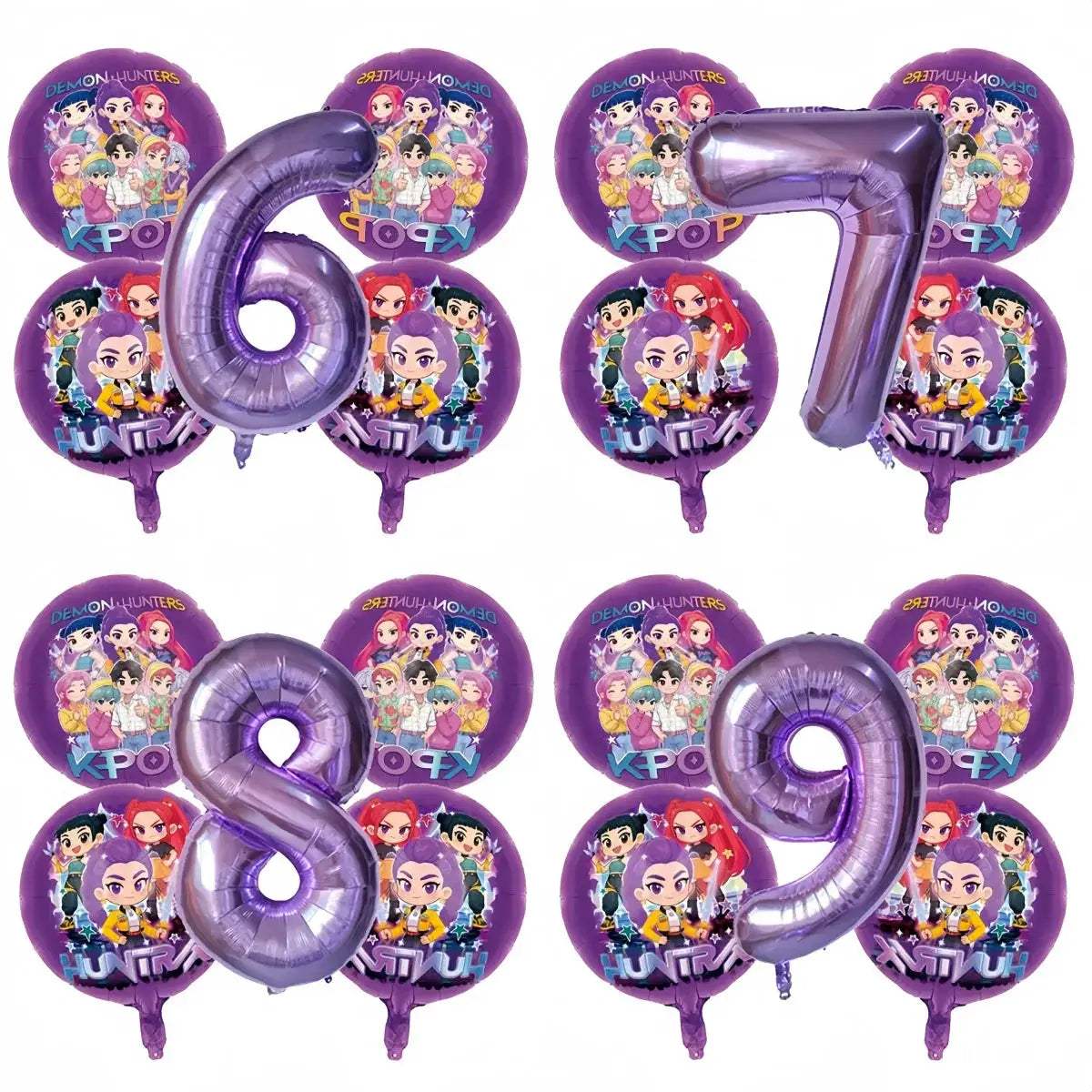  Purple Laser KPOP Mylar Balloons Party Decor Delight -  ToylandEU™