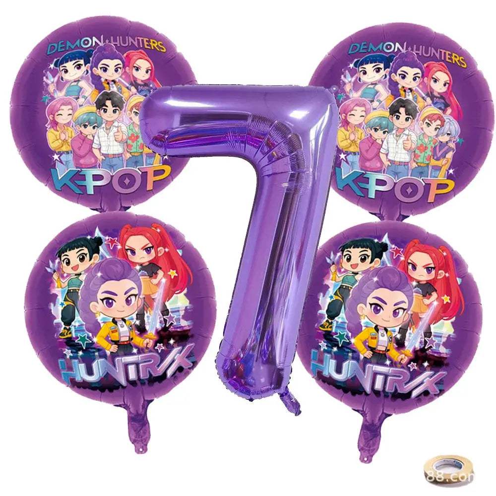  Purple Laser KPOP Mylar Balloons Party Decor Delight -  ToylandEU™