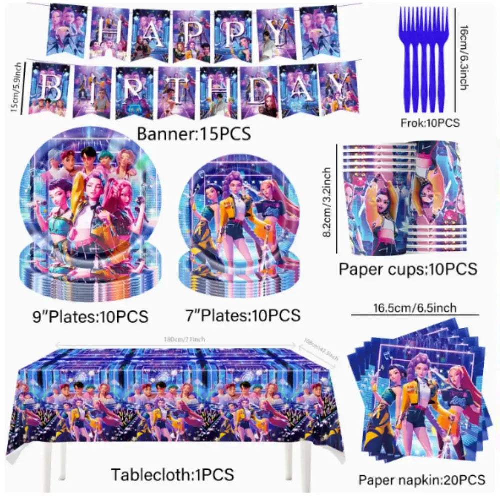  Purple Laser KPOP Mylar Balloons Party Decor Delight -  ToylandEU™