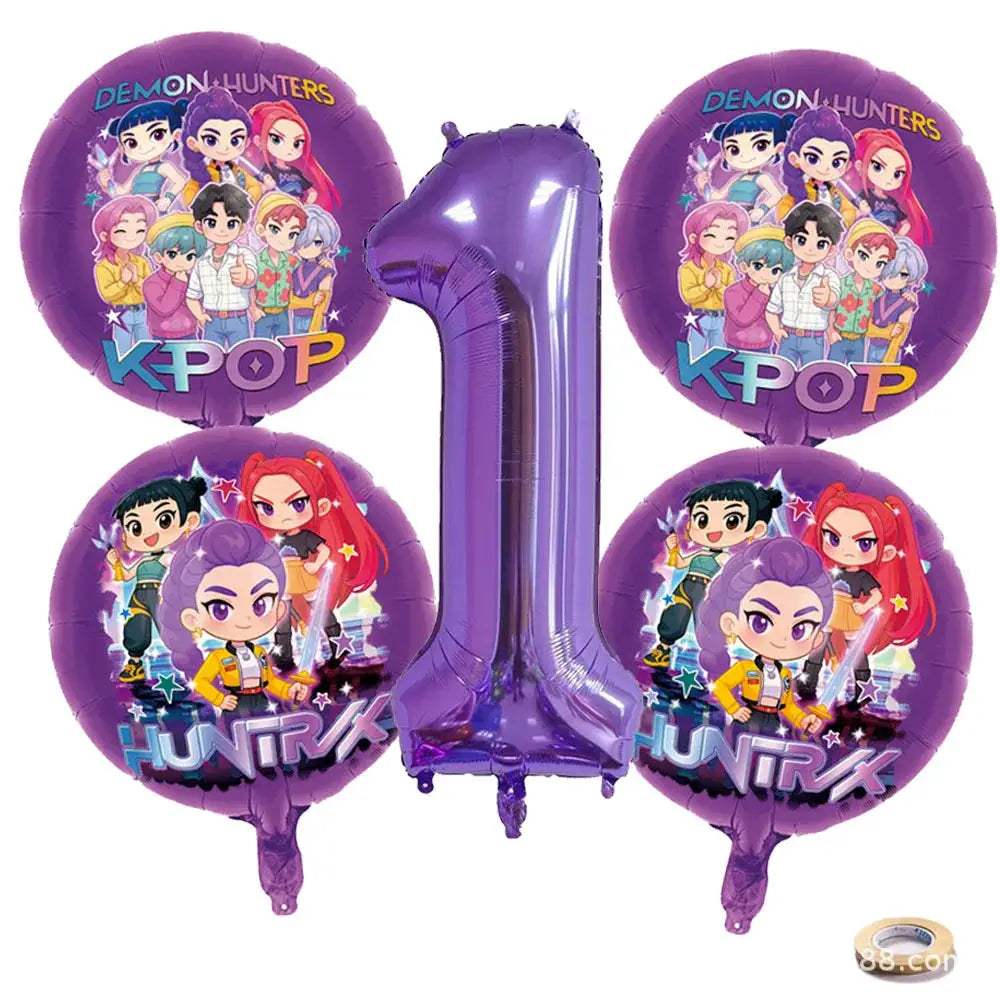  Purple Laser KPOP Mylar Balloons Party Decor Delight -  ToylandEU™