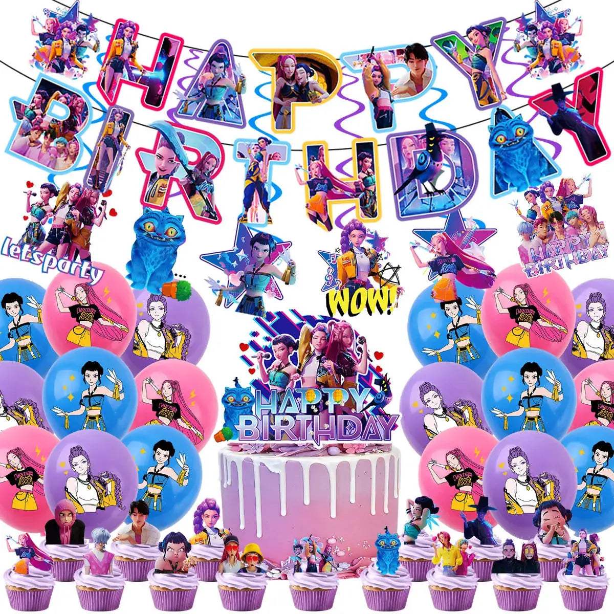  Purple Laser KPOP Mylar Balloons Party Decor Delight -  ToylandEU™