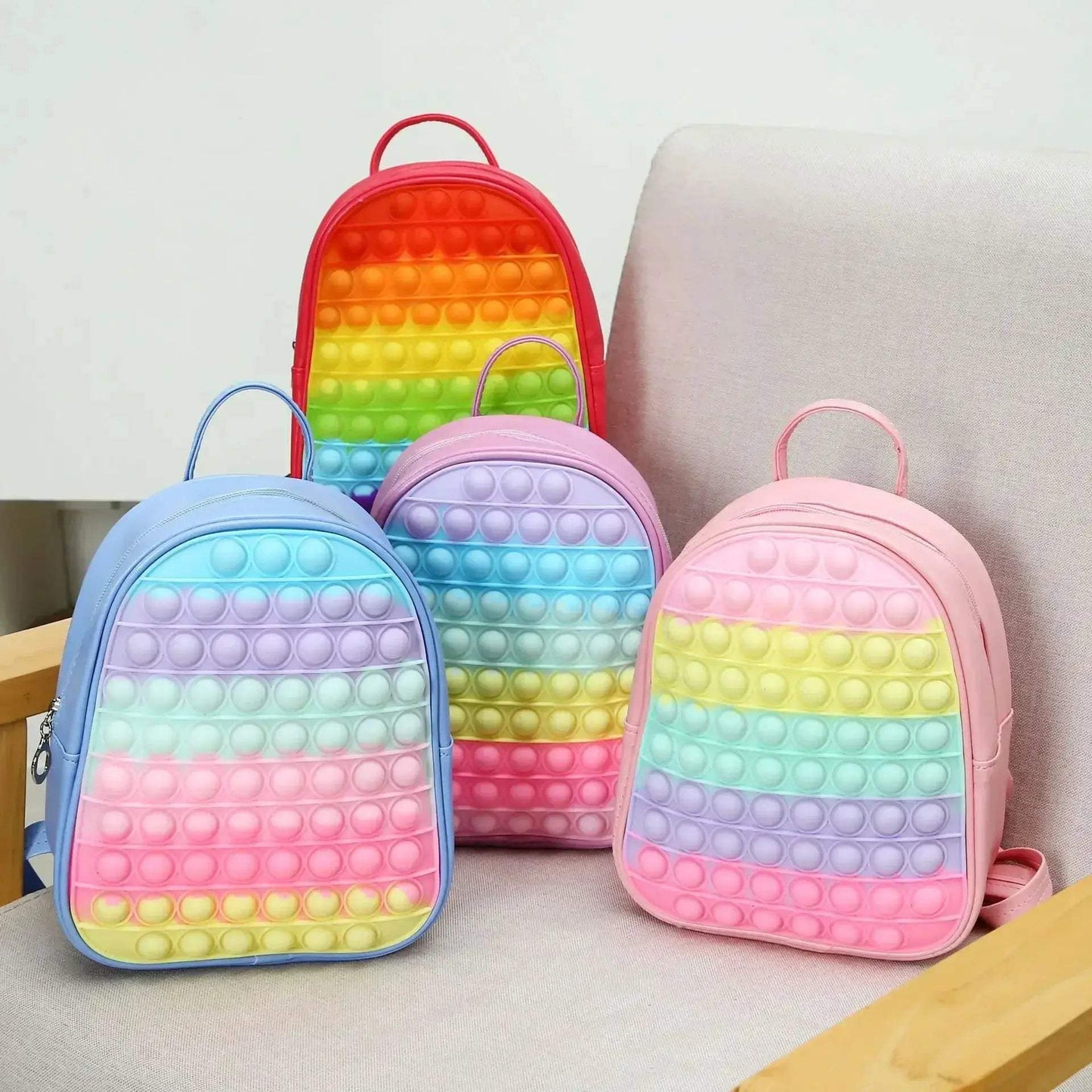  Push Bubble Backpack Colorful Fidget Toy Stress Relief -  ToylandEU™