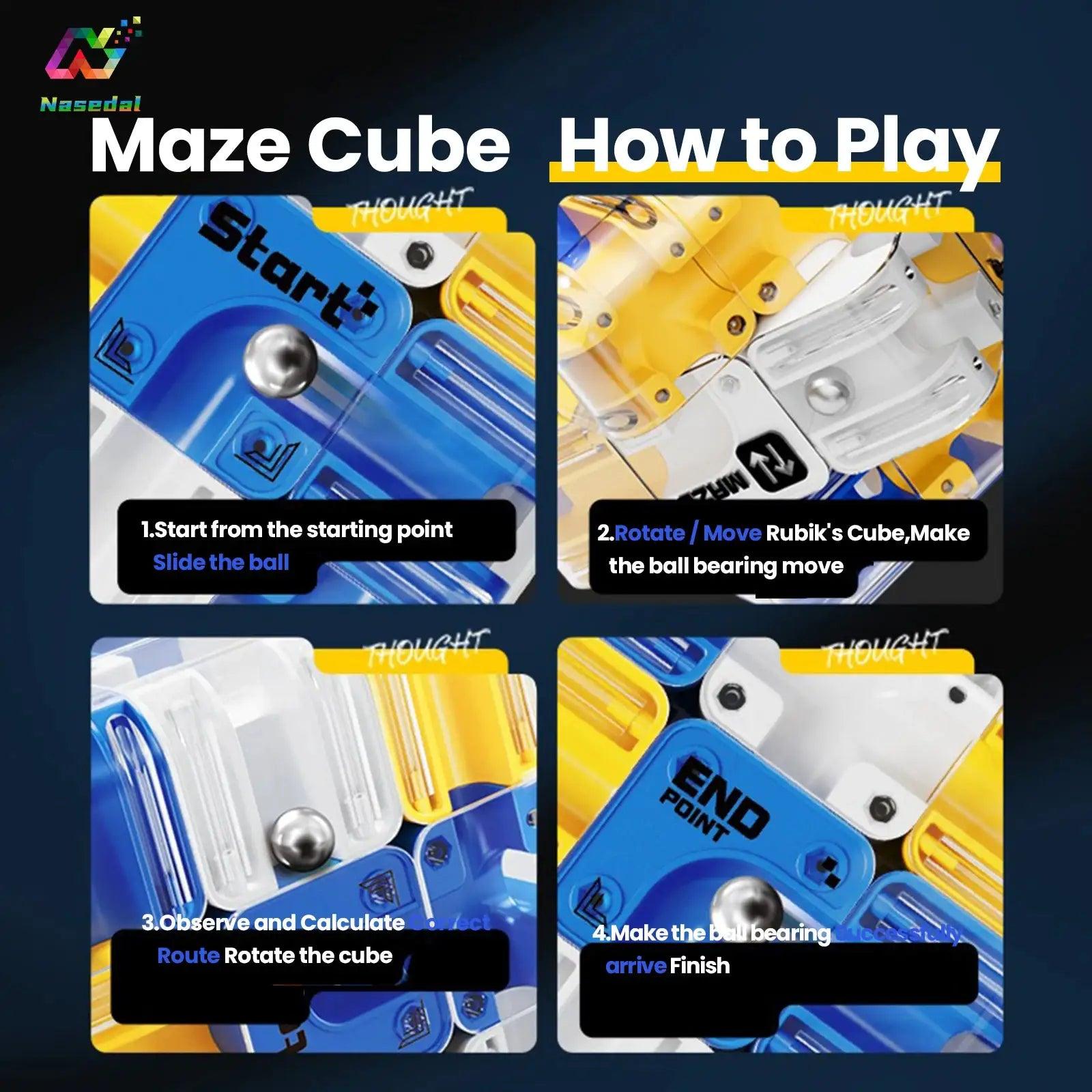  3D Ball Maze Magic Cube Puzzle For Kids Stress Relief -  ToylandEU™