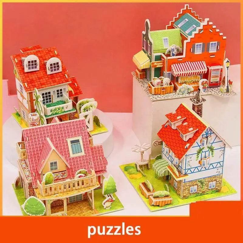  3D Paper Puzzle Montessori Miniature House Set for Kids Age 3 to 7 Handmade Educational Toy -  ToylandEU™