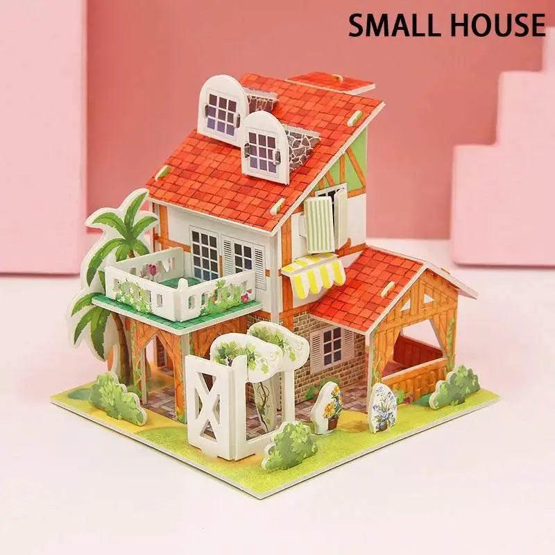  3D Paper Puzzle Montessori Miniature House Set for Kids Age 3 to 7 Handmade Educational Toy -  ToylandEU™