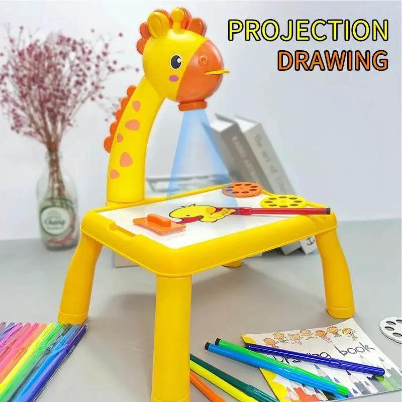  Children's Projection Drawing Board Multi-Functional Drawing Table Projector Graffiti Puzzle Toy -  ToylandEU™