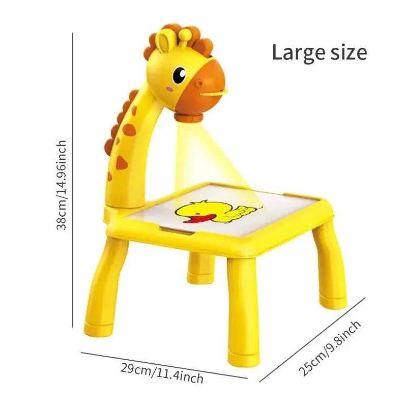  Children's Projection Drawing Board Multi-Functional Drawing Table Projector Graffiti Puzzle Toy -  ToylandEU™