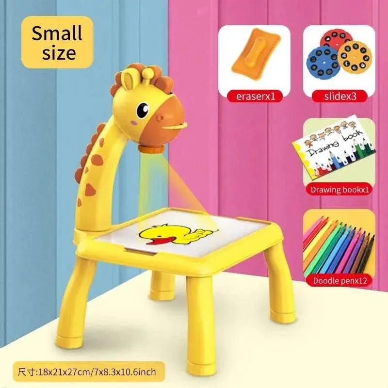  Children's Projection Drawing Board Multi-Functional Drawing Table Projector Graffiti Puzzle Toy -  ToylandEU™