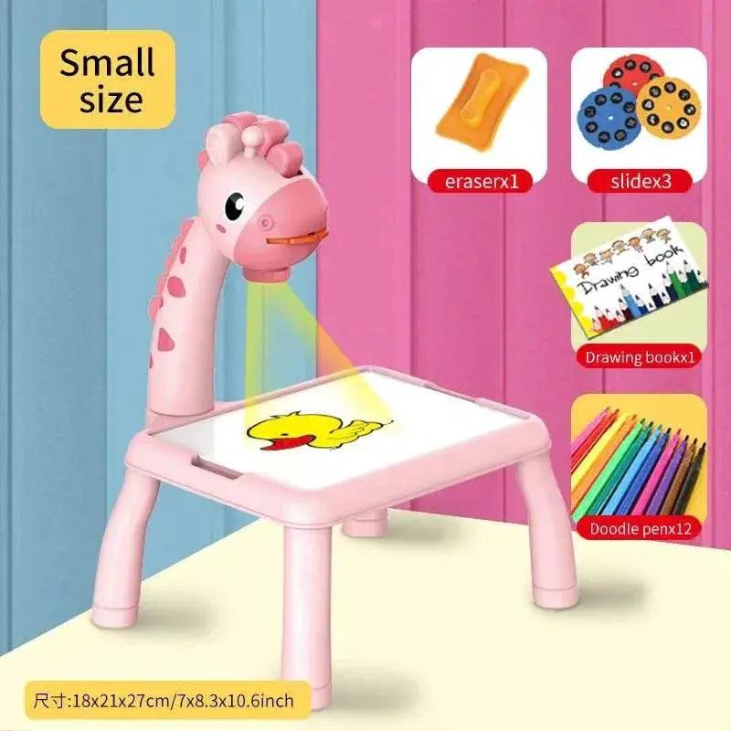  Children's Projection Drawing Board Multi-Functional Drawing Table Projector Graffiti Puzzle Toy -  ToylandEU™