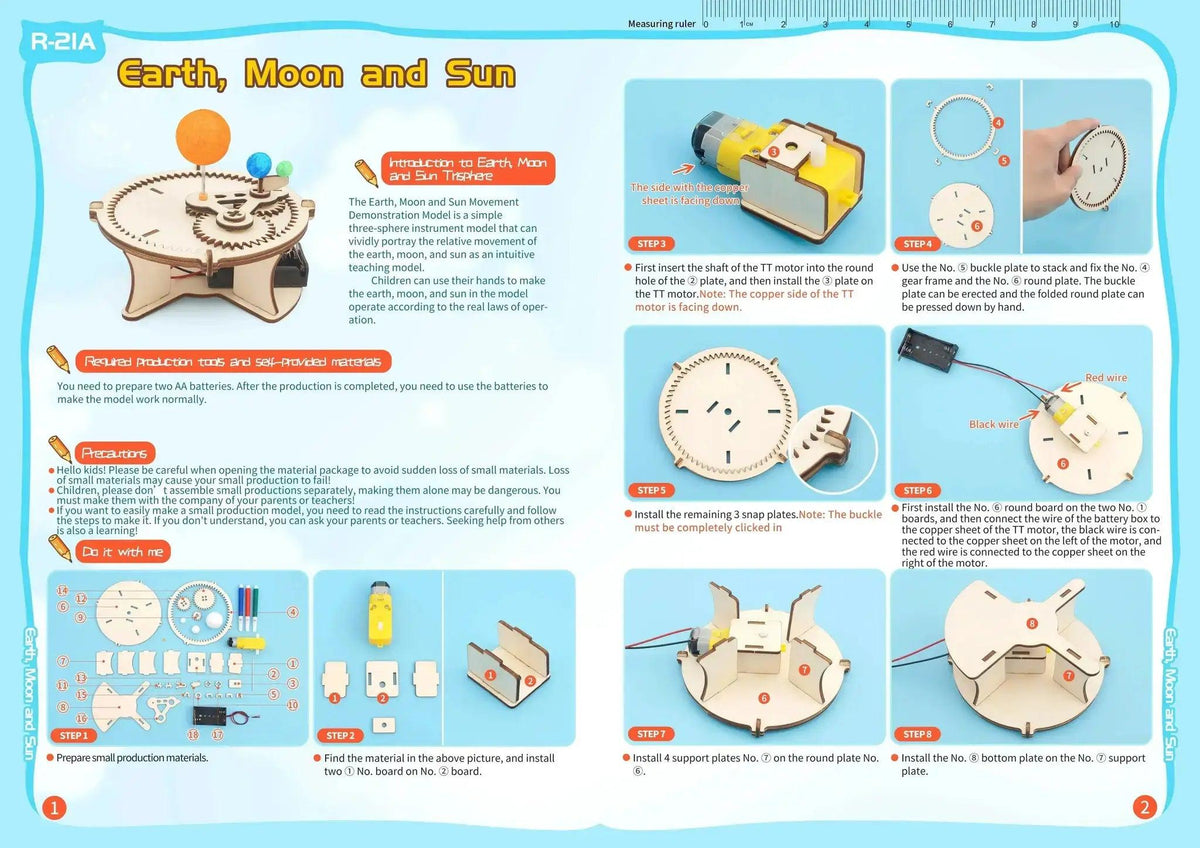  DIY Science Toys Children Educational STEM Kits Car Dinosaur Model Technologia Experimental Tool Wood Puzzle Games School Supply -  ToylandEU™