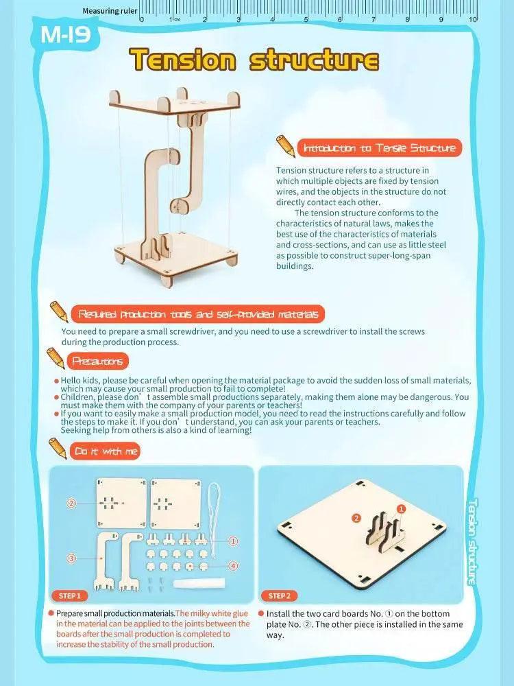  DIY Science Toys Children Educational STEM Kits Car Dinosaur Model Technologia Experimental Tool Wood Puzzle Games School Supply -  ToylandEU™