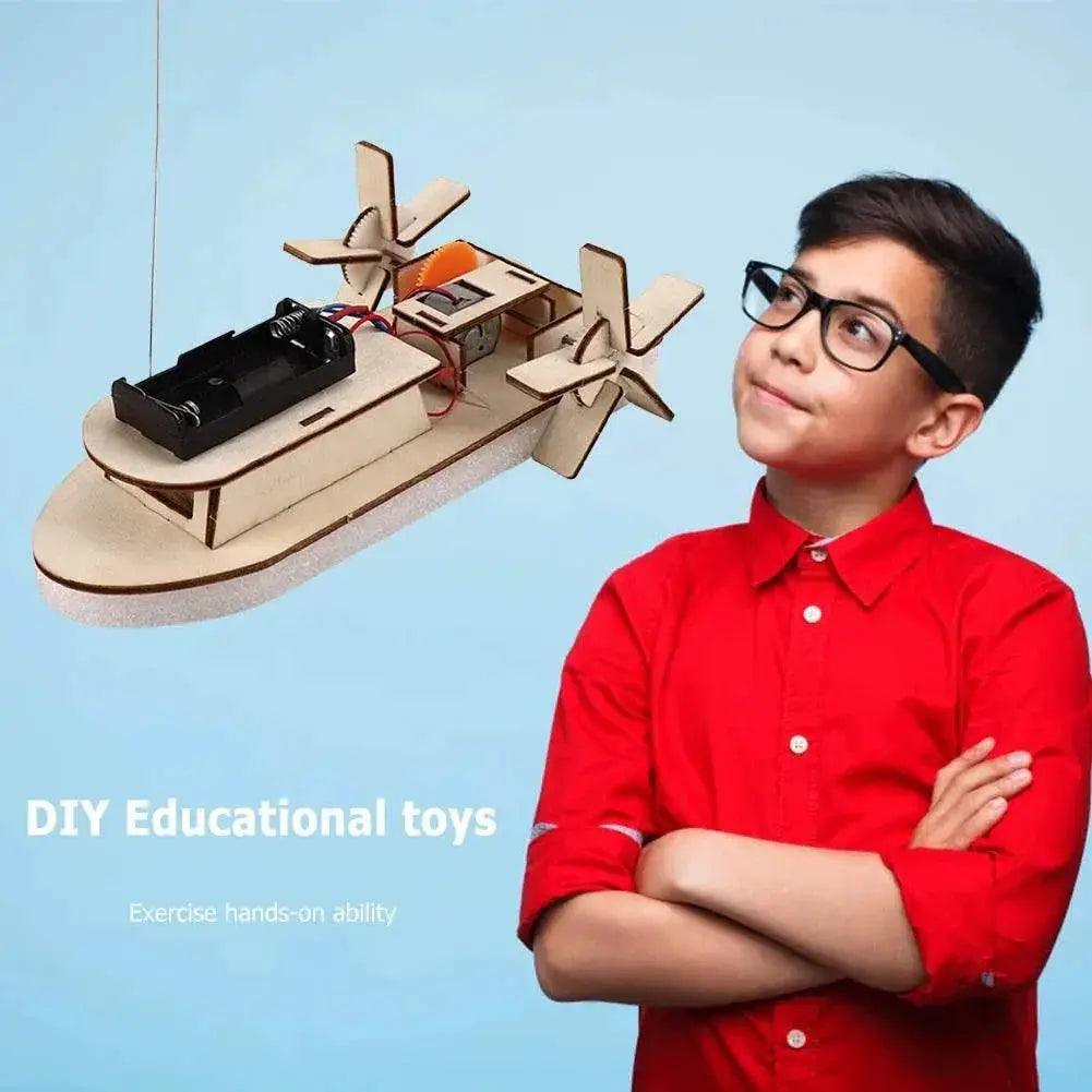  DIY Science Toys Children Educational STEM Projects Kits 3D Assemble Car Boat Model Wood Puzzle Toy Scientific Experiment Kit -  ToylandEU™