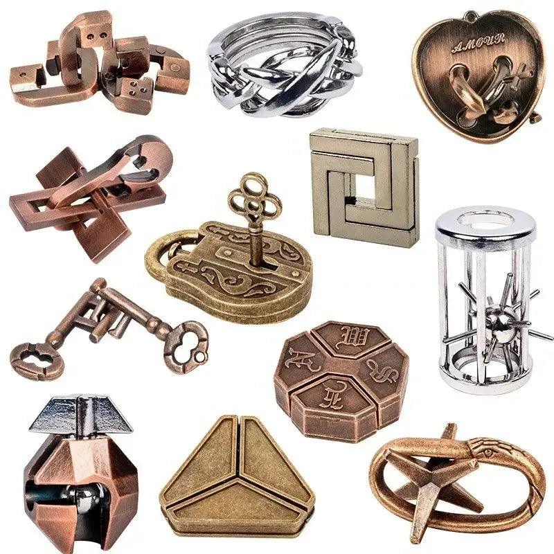  Metal Brain Teaser Puzzle IQ Challenge For All Ages -  ToylandEU™