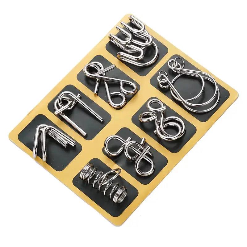  Metal Brain Teaser Puzzle IQ Challenge For All Ages -  ToylandEU™