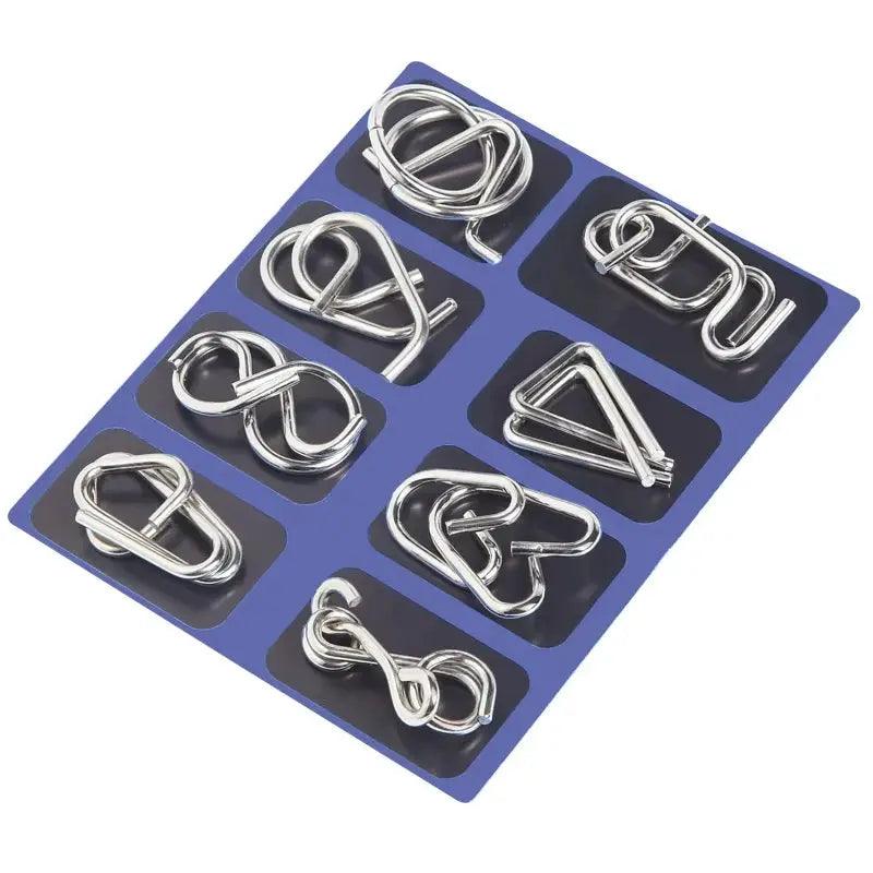  Metal Brain Teaser Puzzle IQ Challenge For All Ages -  ToylandEU™