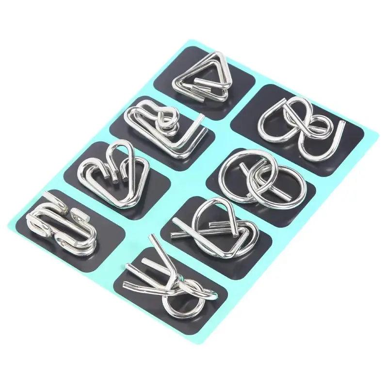  Metal Brain Teaser Puzzle IQ Challenge For All Ages -  ToylandEU™