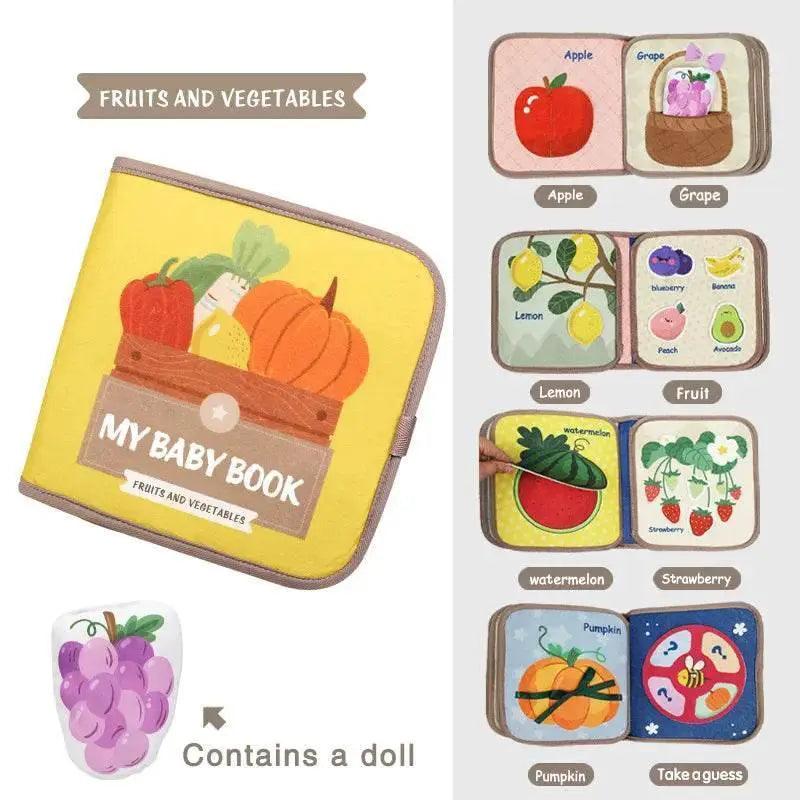  Montessori Busy Book Fabric Educational Puzzle Toy For 3 To 6 Year Olds Animal Cognitive Book -  ToylandEU™
