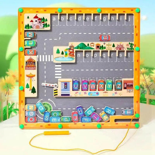  Montessori Magnetic Alphabet Maze Puzzle for Kids -  ToylandEU™