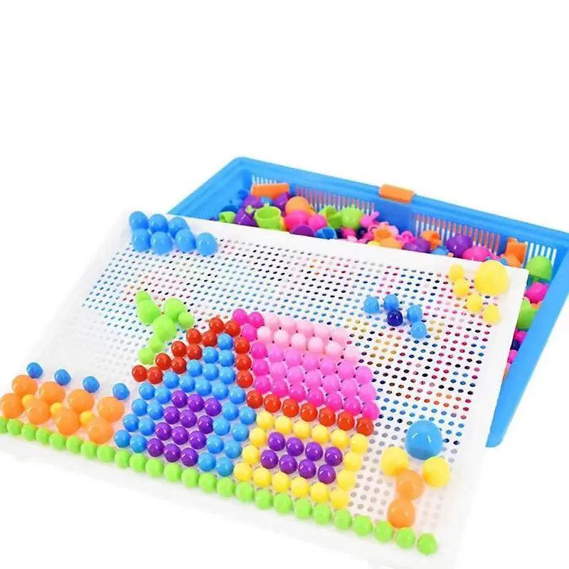  Mushroom Nail DIY Educational ABS 296 Piece Puzzle Set -  ToylandEU™