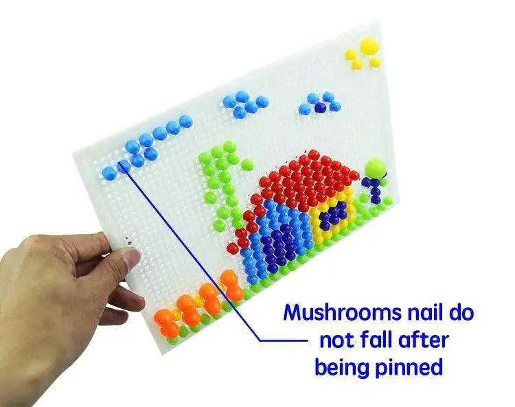  Mushroom Nail DIY Educational ABS 296 Piece Puzzle Set -  ToylandEU™