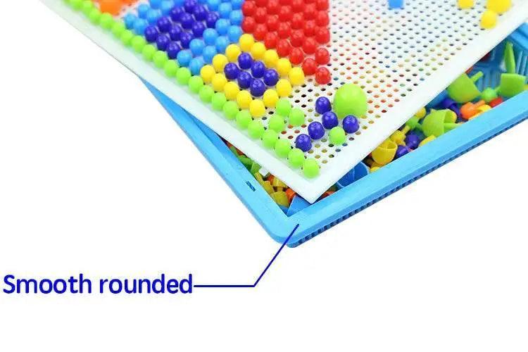  Mushroom Nail DIY Educational ABS 296 Piece Puzzle Set -  ToylandEU™