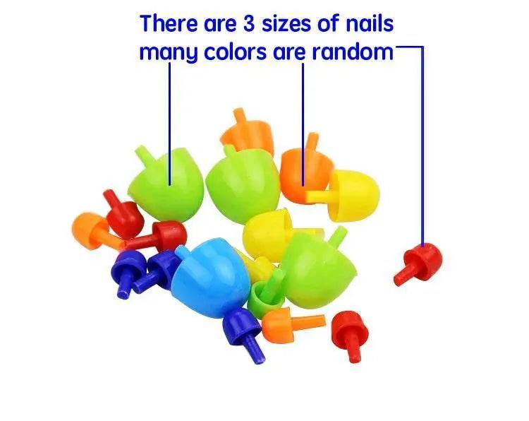  Mushroom Nail DIY Educational ABS 296 Piece Puzzle Set -  ToylandEU™