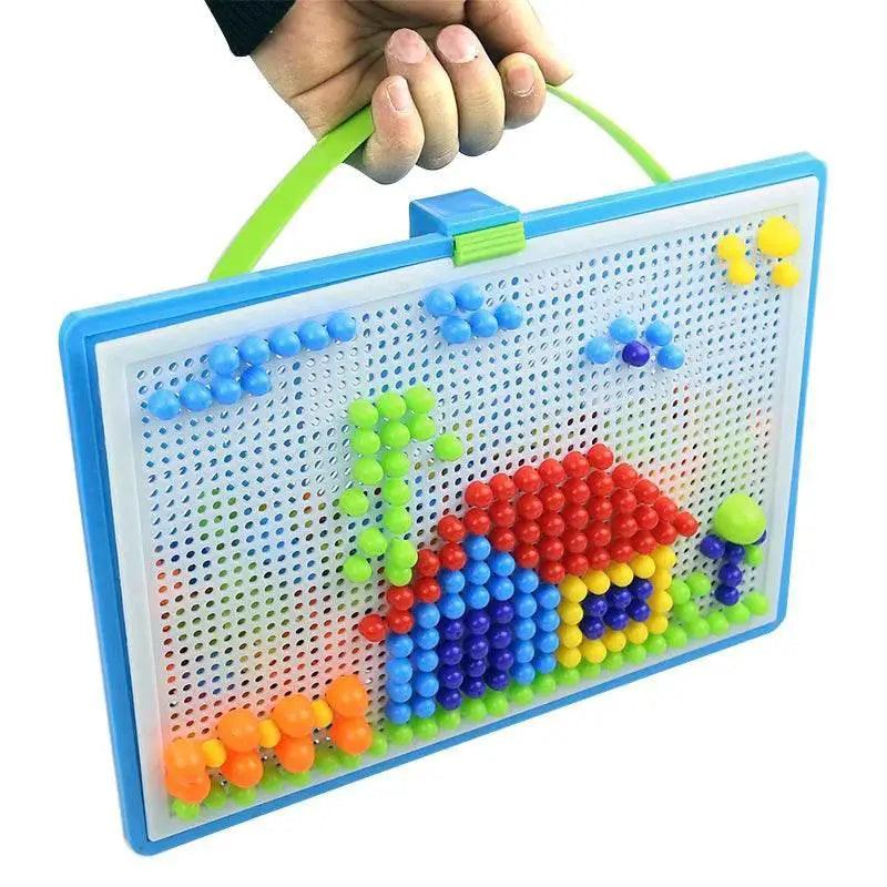  Mushroom Nail DIY Educational ABS 296 Piece Puzzle Set -  ToylandEU™