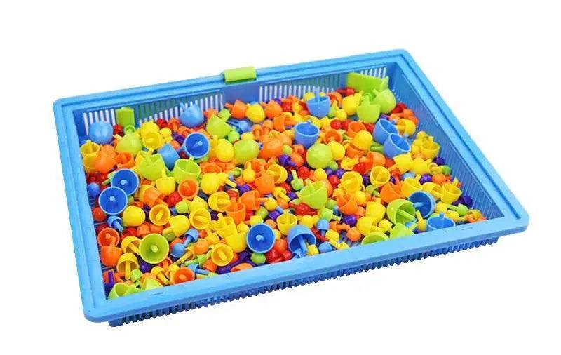  Mushroom Nail DIY Educational ABS 296 Piece Puzzle Set -  ToylandEU™