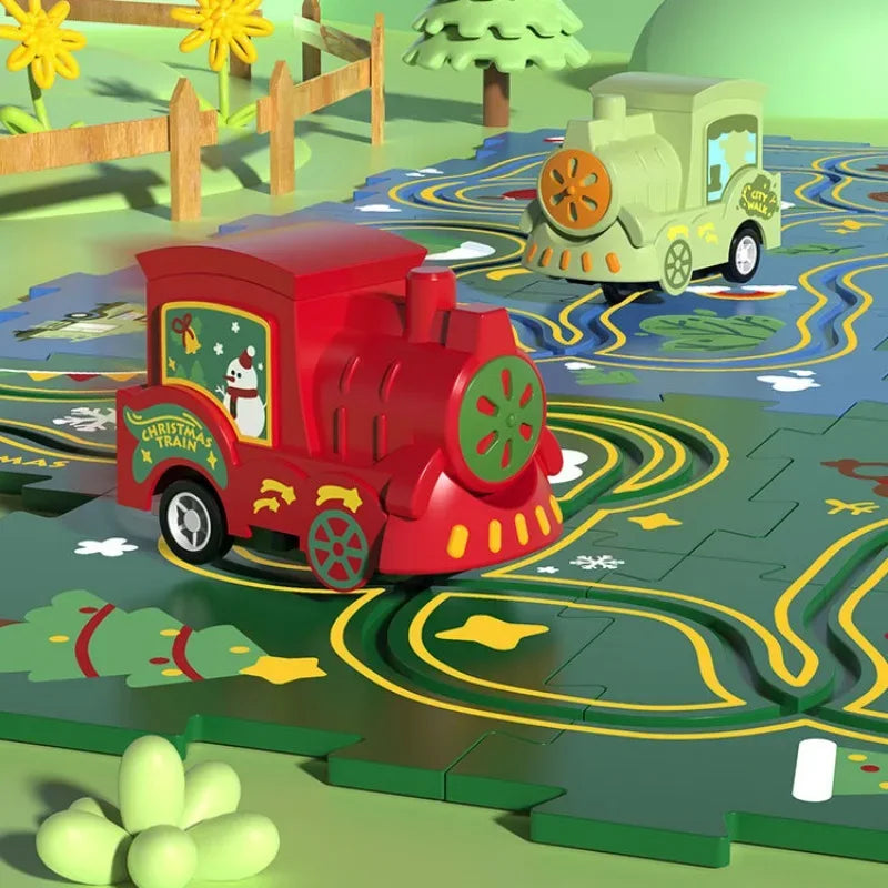 Puzzle Train Educational Toy For Creative Stem Brain Boost - ToylandEU