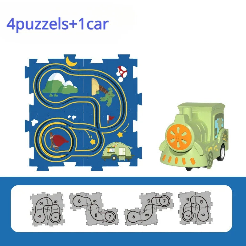 Puzzle Train Educational Toy For Creative Stem Brain Boost - ToylandEU
