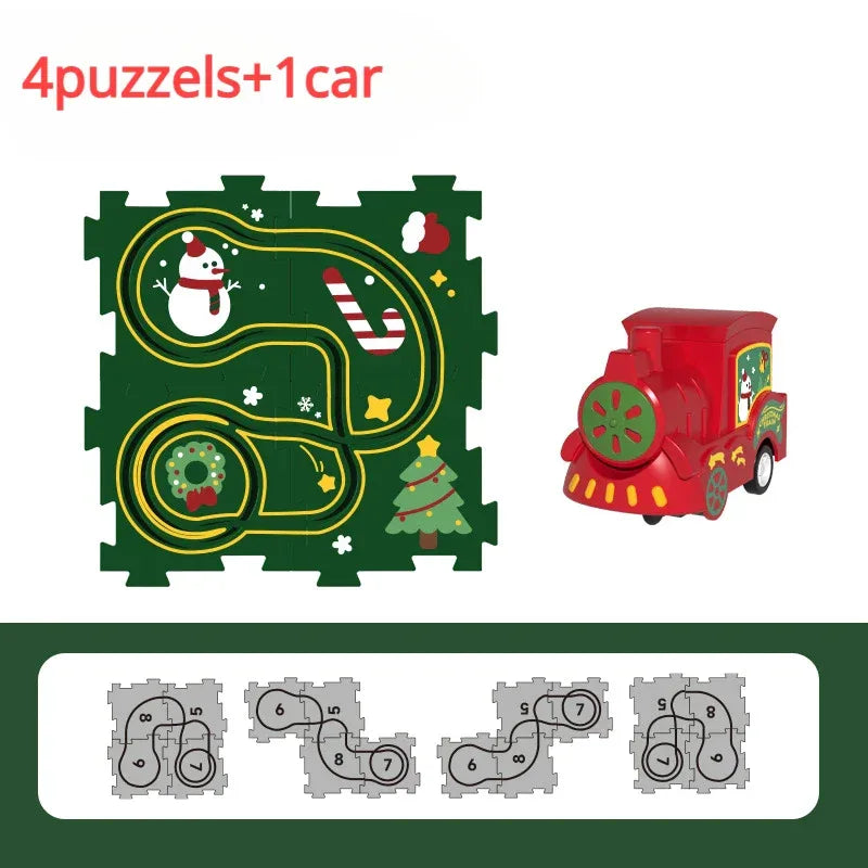 Puzzle Train Educational Toy For Creative Stem Brain Boost - ToylandEU