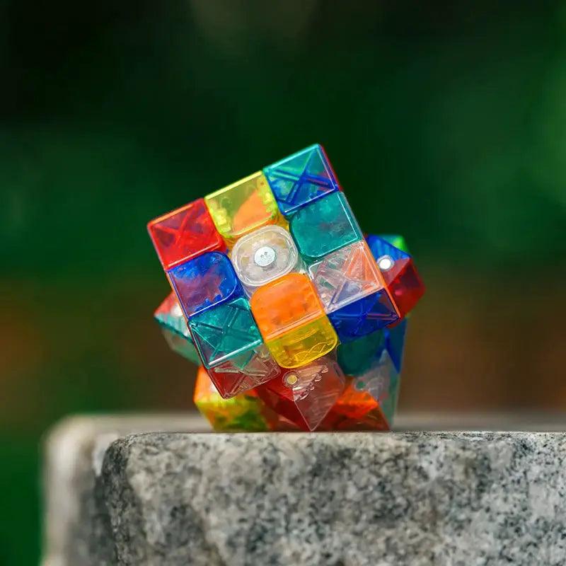  Transparent Magnetic 3x3 Rubiks Cube Ultra Fast Silent -  ToylandEU™
