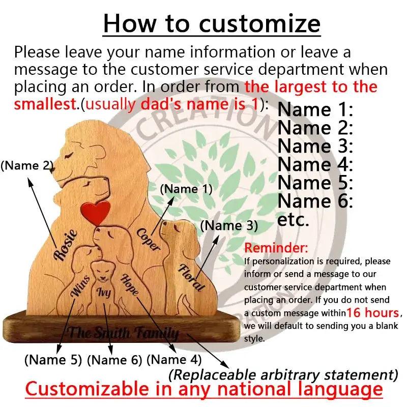  Personalized Wooden Animal Puzzles With Custom Names -  ToylandEU™