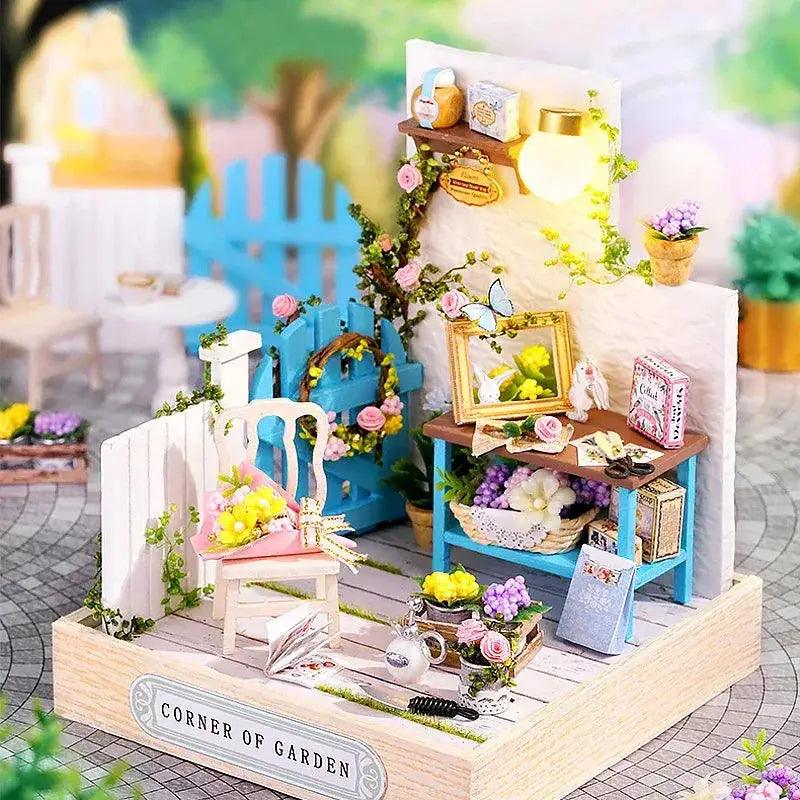  Wooden Doll House DIY Puzzle Kit With Furniture Gift -  ToylandEU™