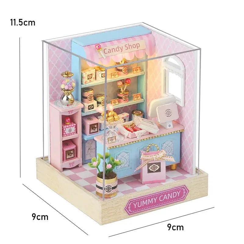  Wooden Doll House DIY Puzzle Kit With Furniture Gift -  ToylandEU™