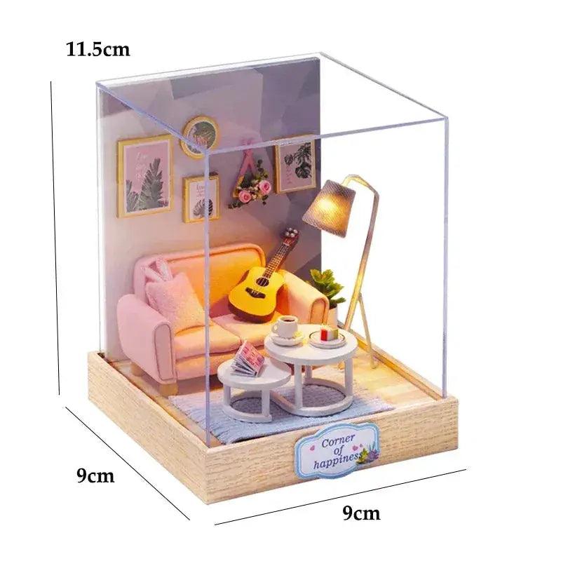  Wooden Doll House DIY Puzzle Kit With Furniture Gift -  ToylandEU™