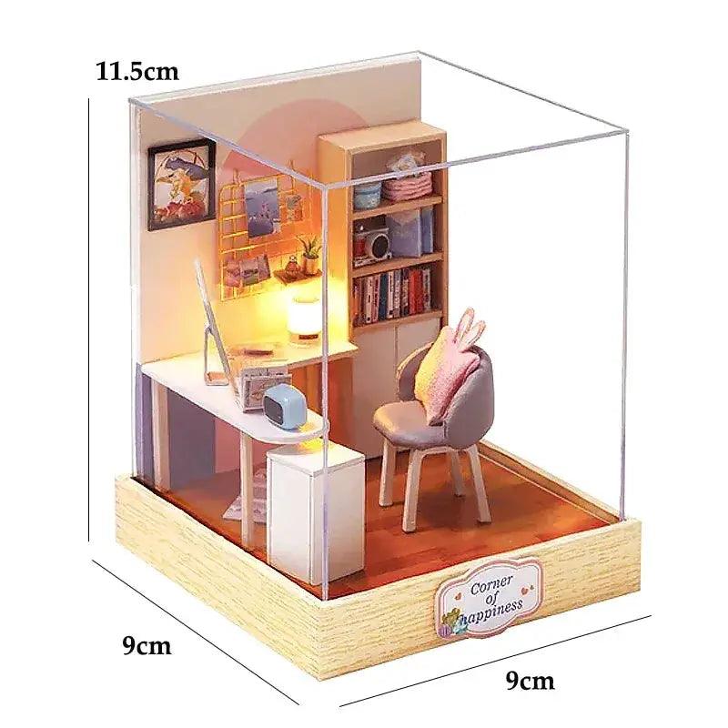 Wooden Doll House DIY Puzzle Kit With Furniture Gift -  ToylandEU™