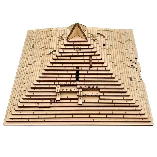  Pyramid Puzzle Box With Hidden Compartment Wooden -  ToylandEU™