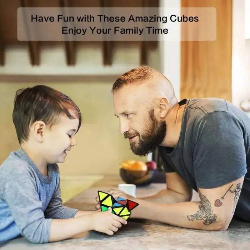  Pyraminx Stickerless Puzzle Triangle Cube Educational -  ToylandEU™