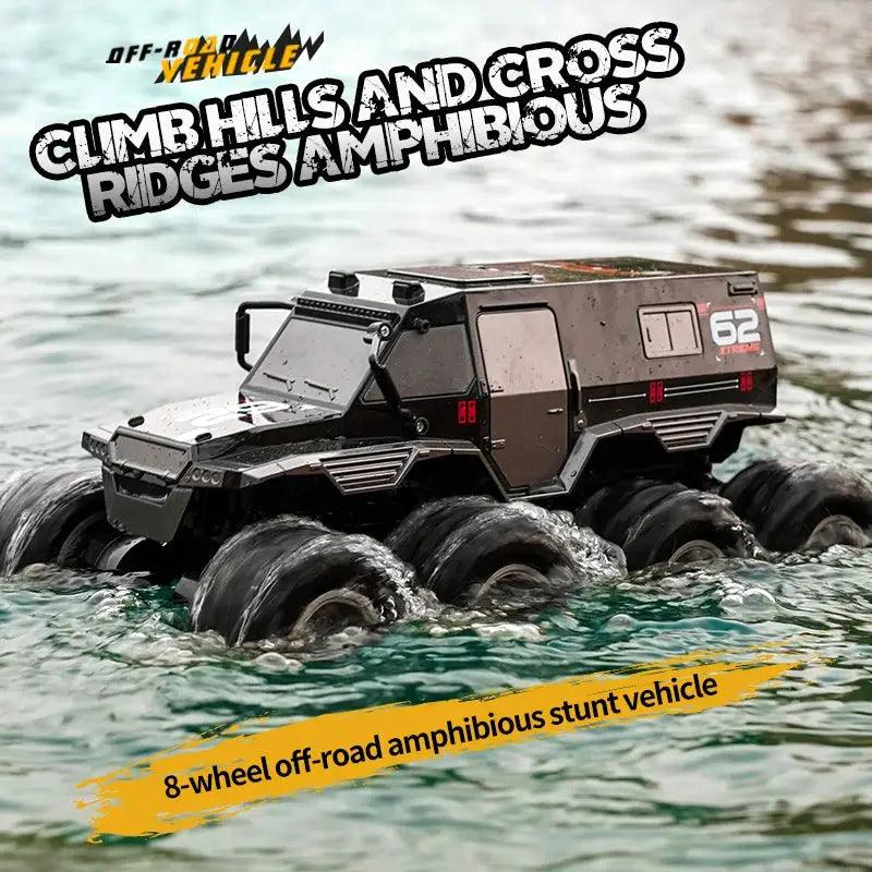  Q137 RC Car Amphibious 8 Wheel Off Road Waterproof Durable -  ToylandEU™
