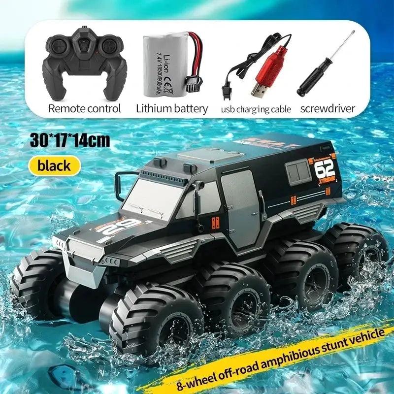  Q137 RC Car Amphibious 8 Wheel Off Road Waterproof Durable -  ToylandEU™