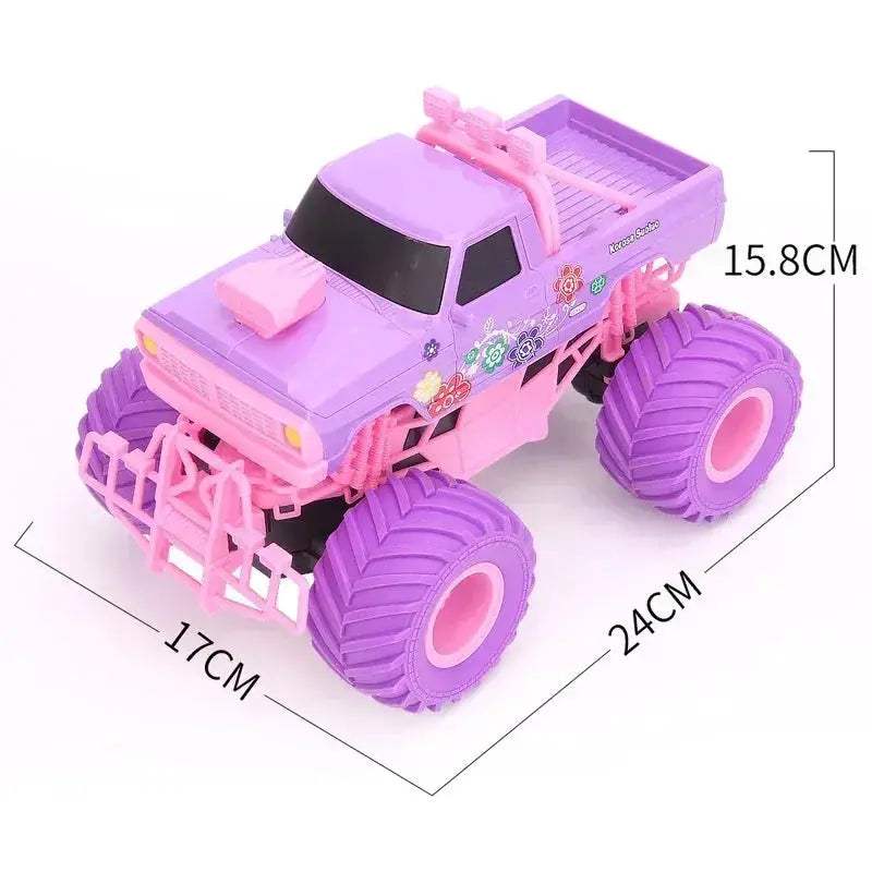 Q157 Pink 2.4GHz Remote Control Off-Road Climbing Car, Plastic Body, Includes Battery - ToylandEU