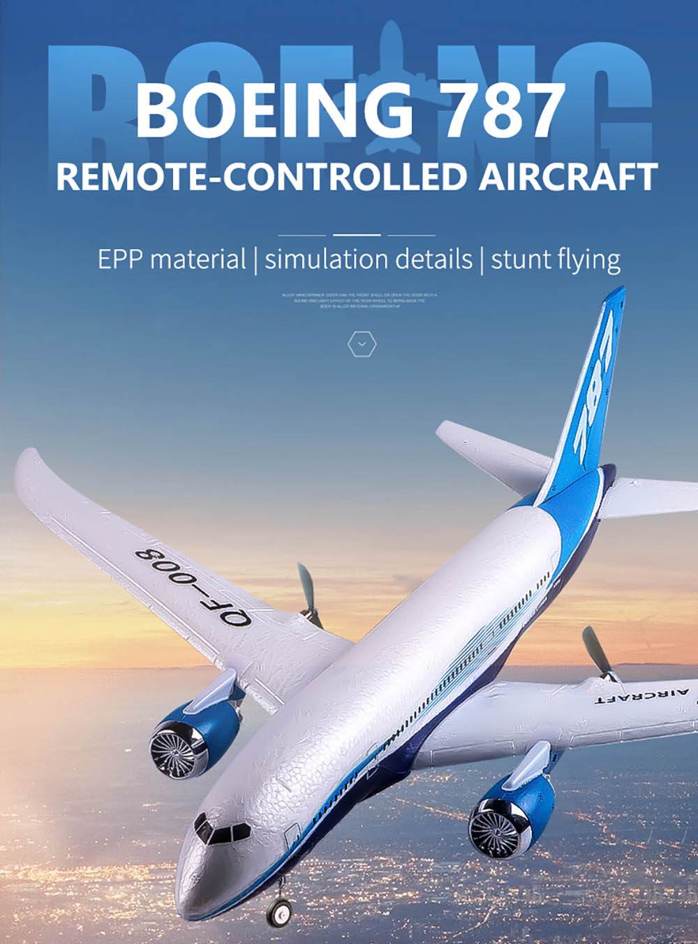 QF008 Boeing 787 550mm Wingspan EPP RC Glider RTF - ToylandEU