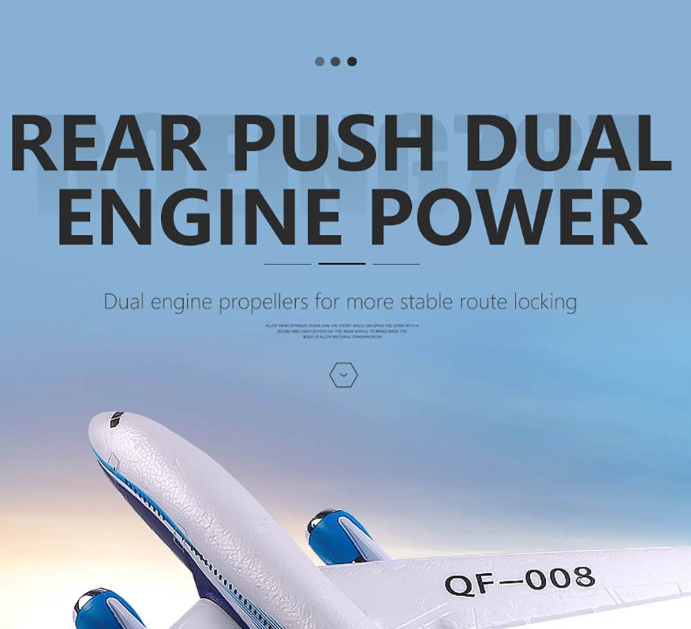 QF008 Boeing 787 550mm Wingspan EPP RC Glider RTF - ToylandEU